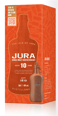 Jura 10 Year Old Island Single Malt Scotch Whisky 2 Flask Gift Set 6x700ml