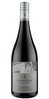 CedarCreek Estate Winery Platinum, VQA Pinot Noir South Kelowna Slopes 12x750ml