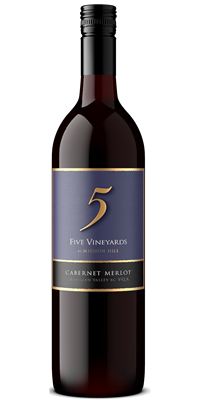 Five Vineyards Five Vineyards Cabernet-Merlot  12x750ml