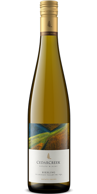 CedarCreek Estate Winery Estate, VQA Riesling Organic* 12x750ml