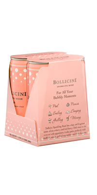 Bollicini Sparkling Rose 4 Pack 12x(4x250ml)